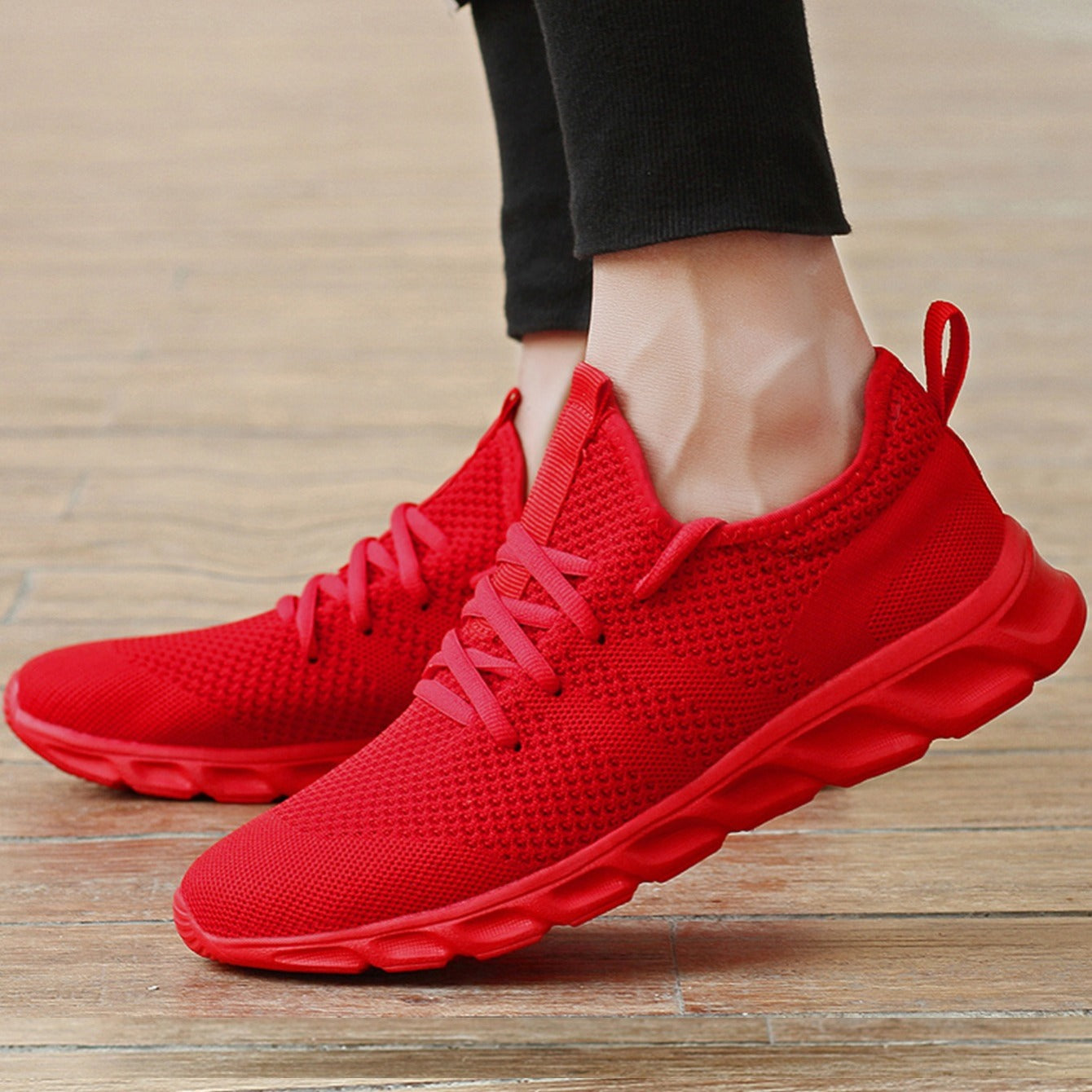 Men's Breathable Lightweight Woven Running Shoes - Chinese New Year Gift